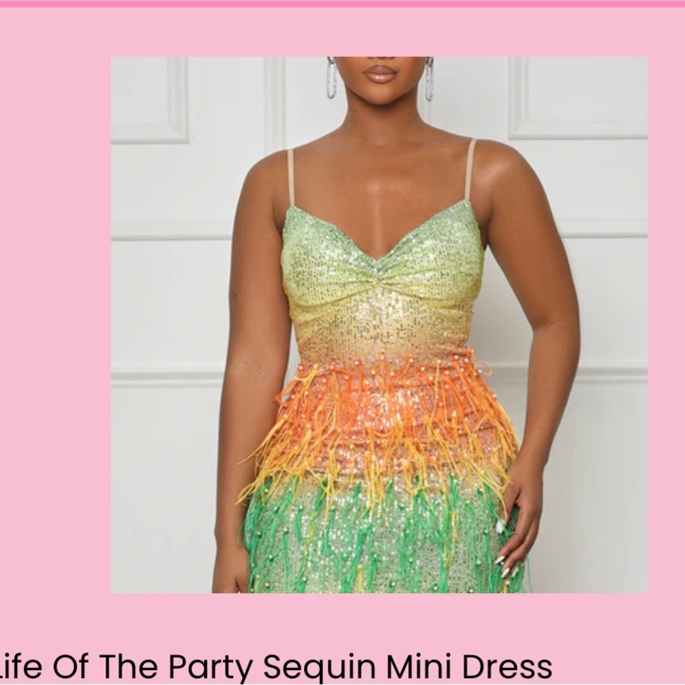 Life Of The Party Sequin Mini Dress